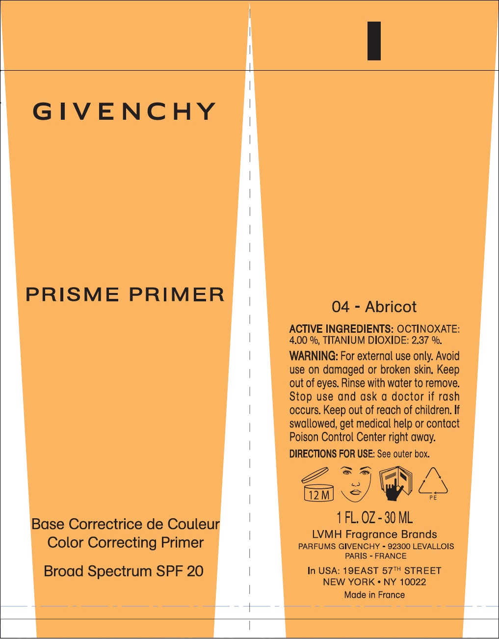 Is Prisme Primer Color Correcting Primer Spf 20 Pa Shade 04 Abricot safe while breastfeeding