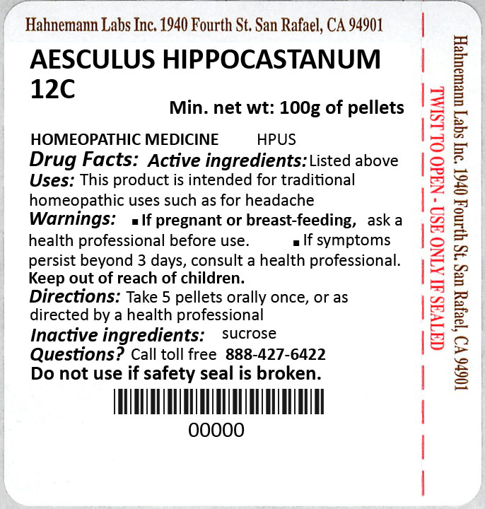 AESCULUS HIPPOCASTANUM 12c 100g