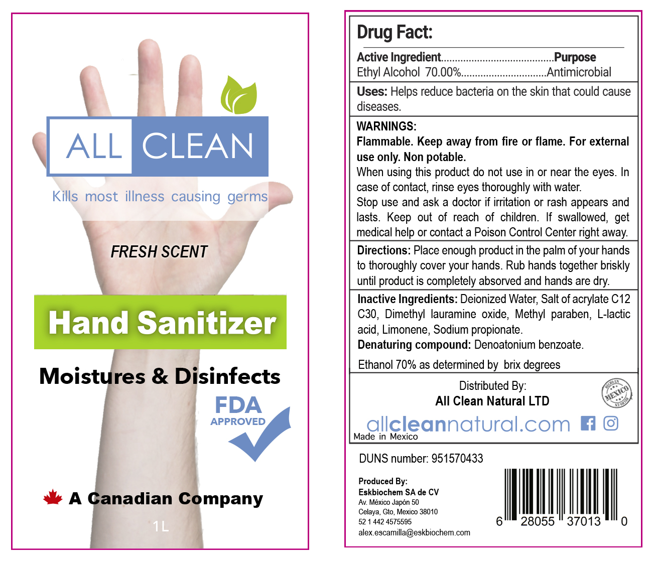 ALL-CLEAN LABEL