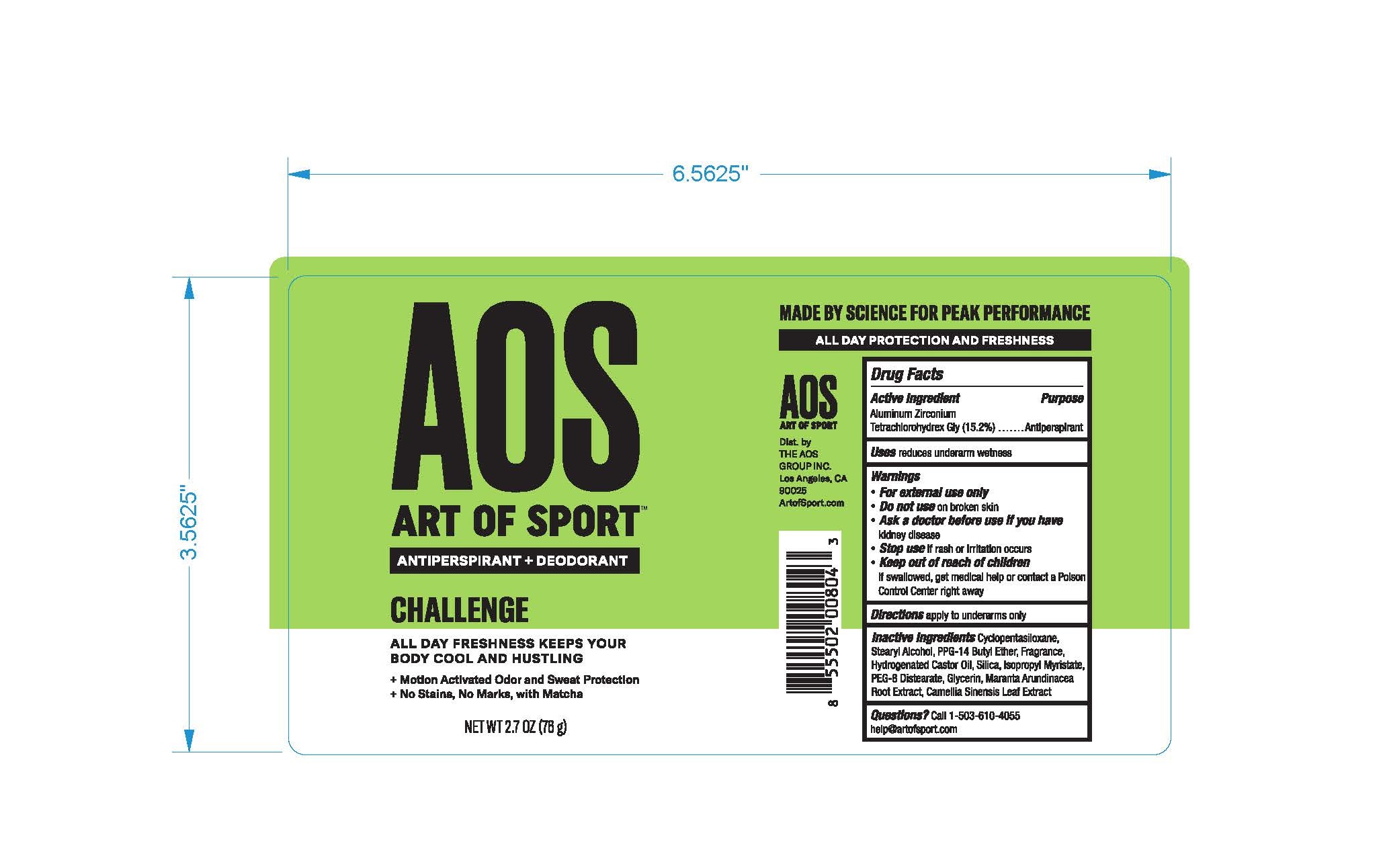 Art of Sport - Antiperspirant-Deodorant - Challenge