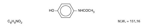 Structural Formula Acetaminophen