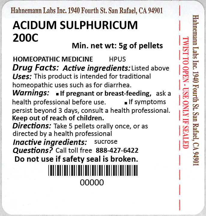 Acidum Sulphuricum 200C 5g
