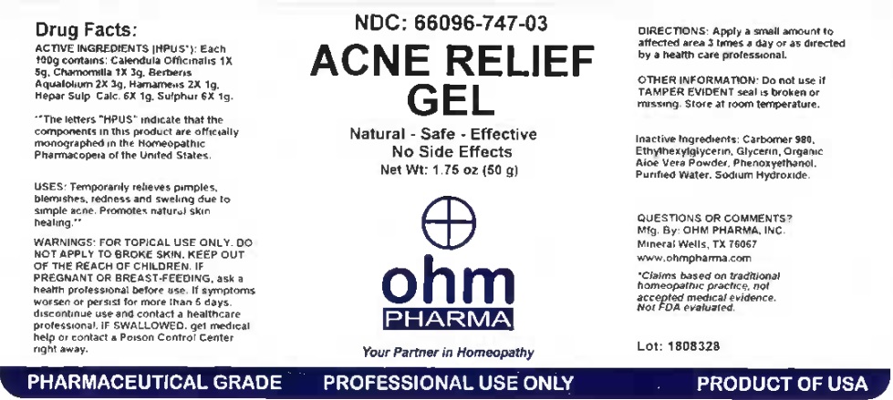 Acne Relief Gel 50g Bottle Label