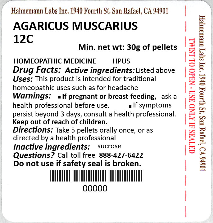 Agaricus muscarius 12C 30g