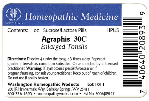 Agraphis label example