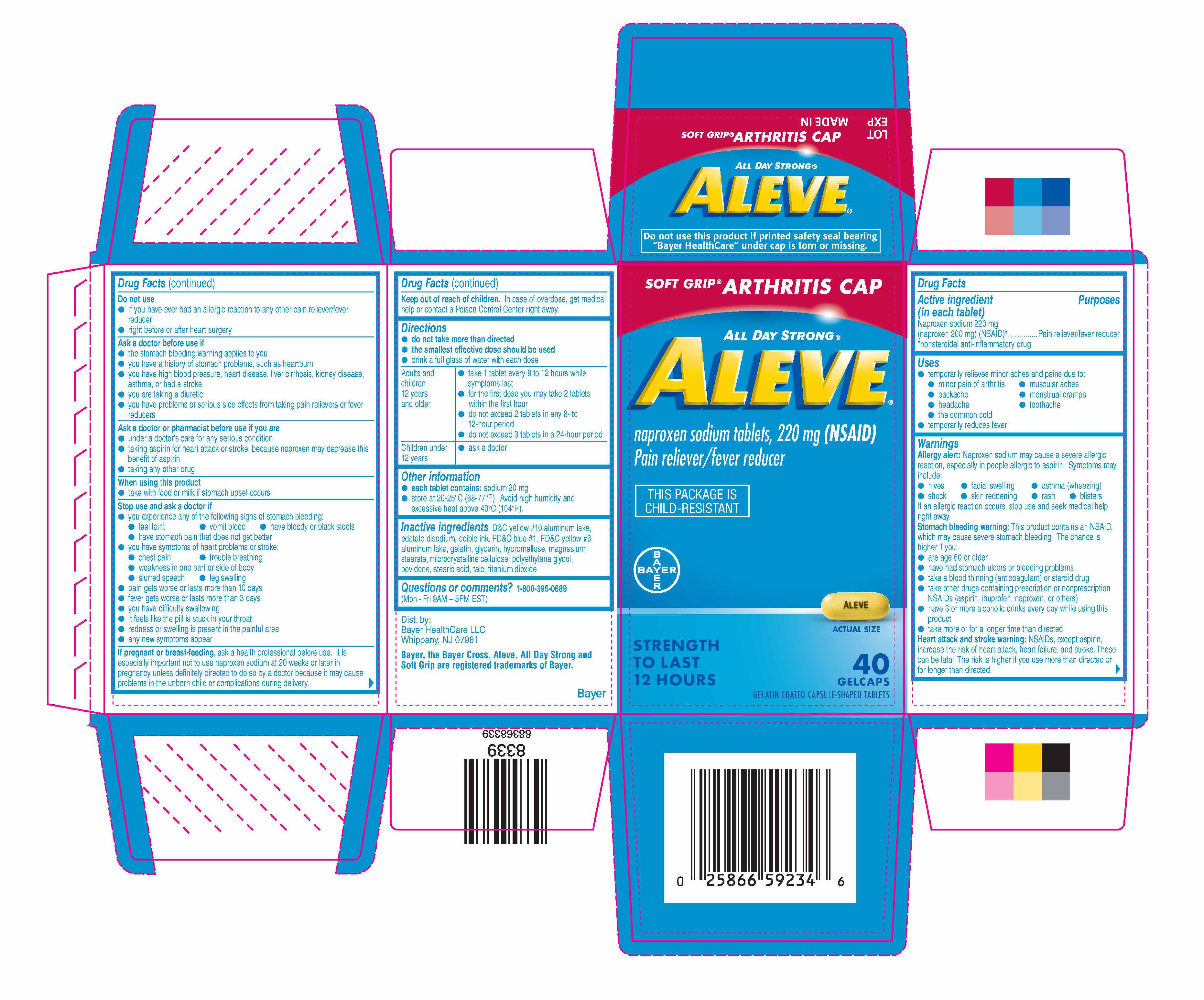 Aleve Gelcaps -  40 Count Carton