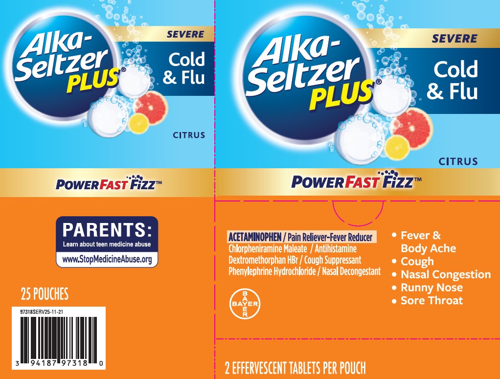 Alka Seltzer Plus Cold and Flu 25 count box