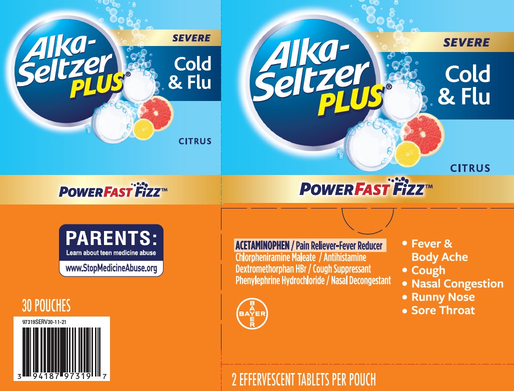 Alka Seltzer Plus Cold and Flu 30 count box