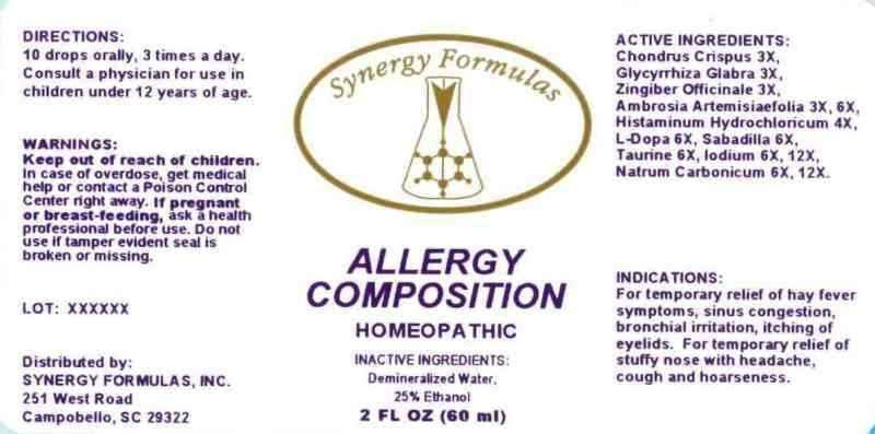 Allergy Composition