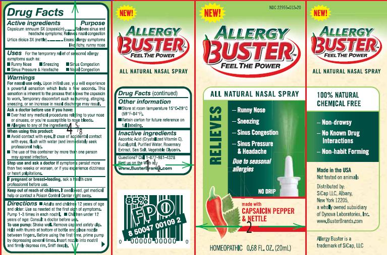 Allergy Buster Label
