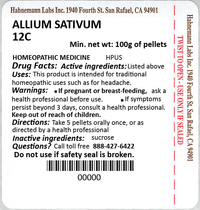 Allium Sativum 12C 100g