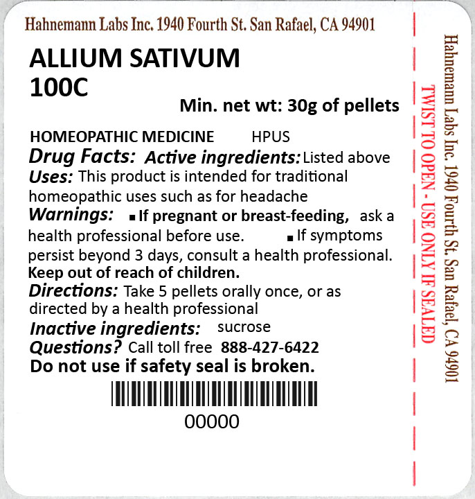 Allium sativum 100C 30g