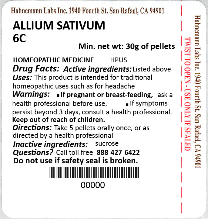 Allium sativum 6C 30g