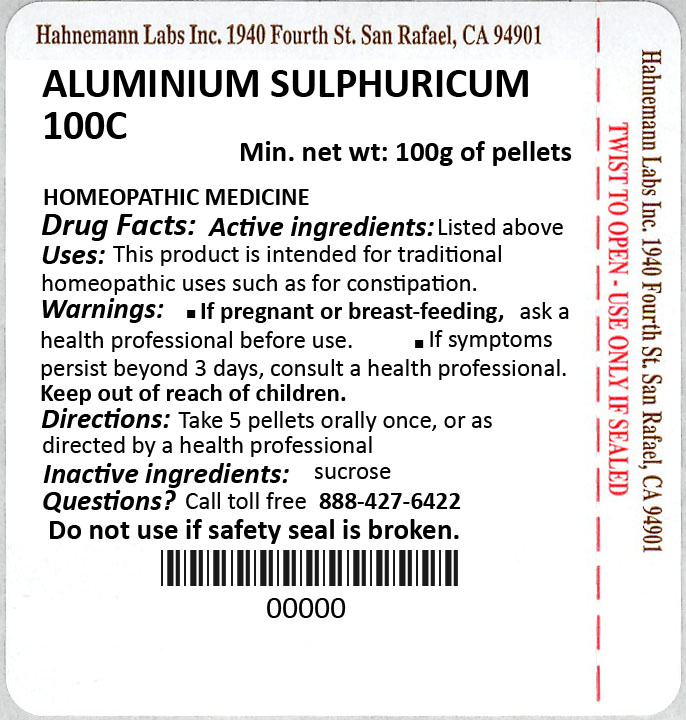 Aluminium Sulphuricum 100C 100g