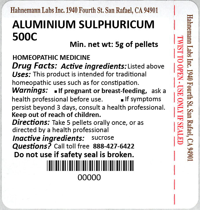 Aluminium Sulphuricum 500C 5g