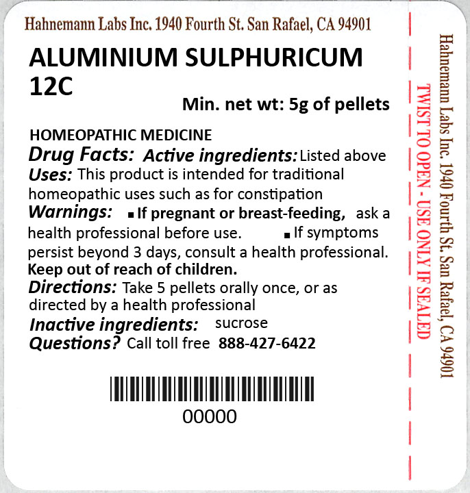 Aluminium sulphuricum 12C 5g
