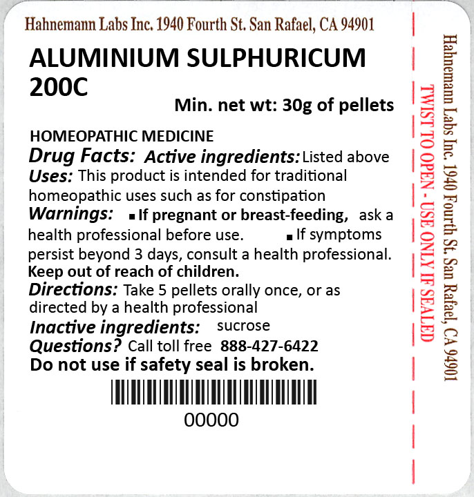Aluminium sulphuricum 200C 30g