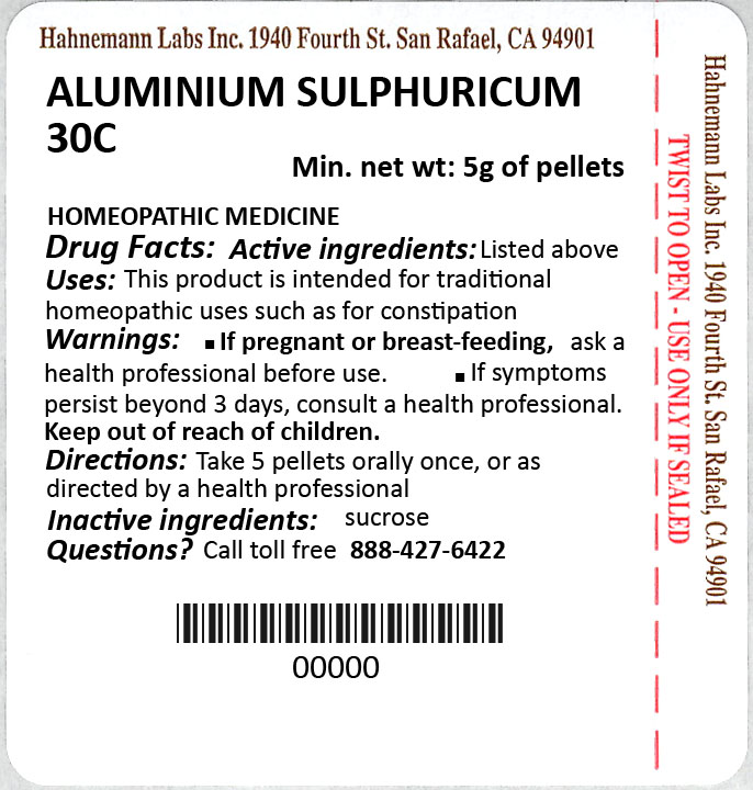 Aluminium sulphuricum 30C 5g