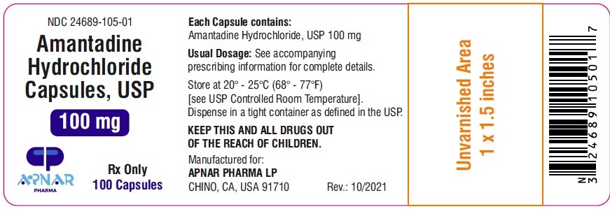 Amantadine Hydrochloride Capsules _100 CT_ Label
