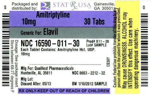 Amitriptyline 10 mg Label Image