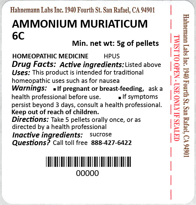 Ammonium Muriaticum  6c 5g