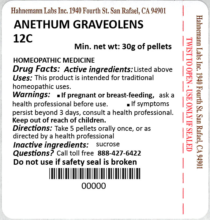 Anethum Graveolens 12C 30G