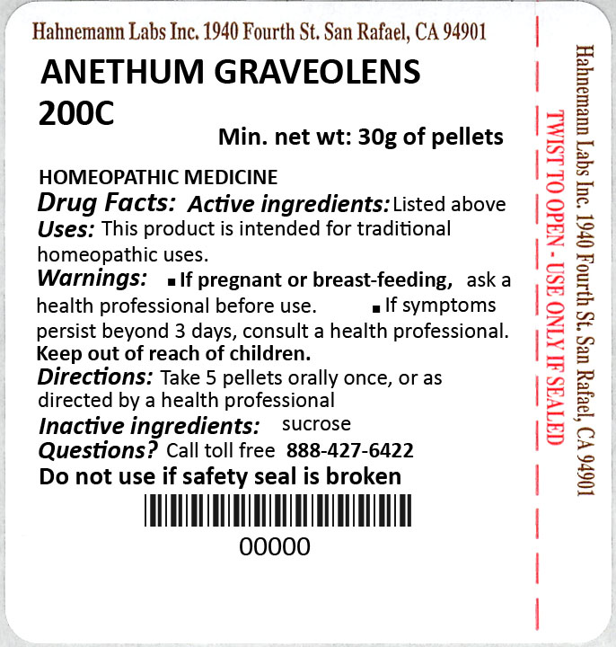 Anethum Graveolens 200C 30g