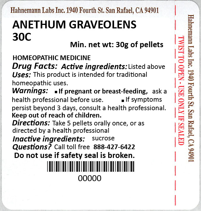 Anethum Graveolens 30C 30g