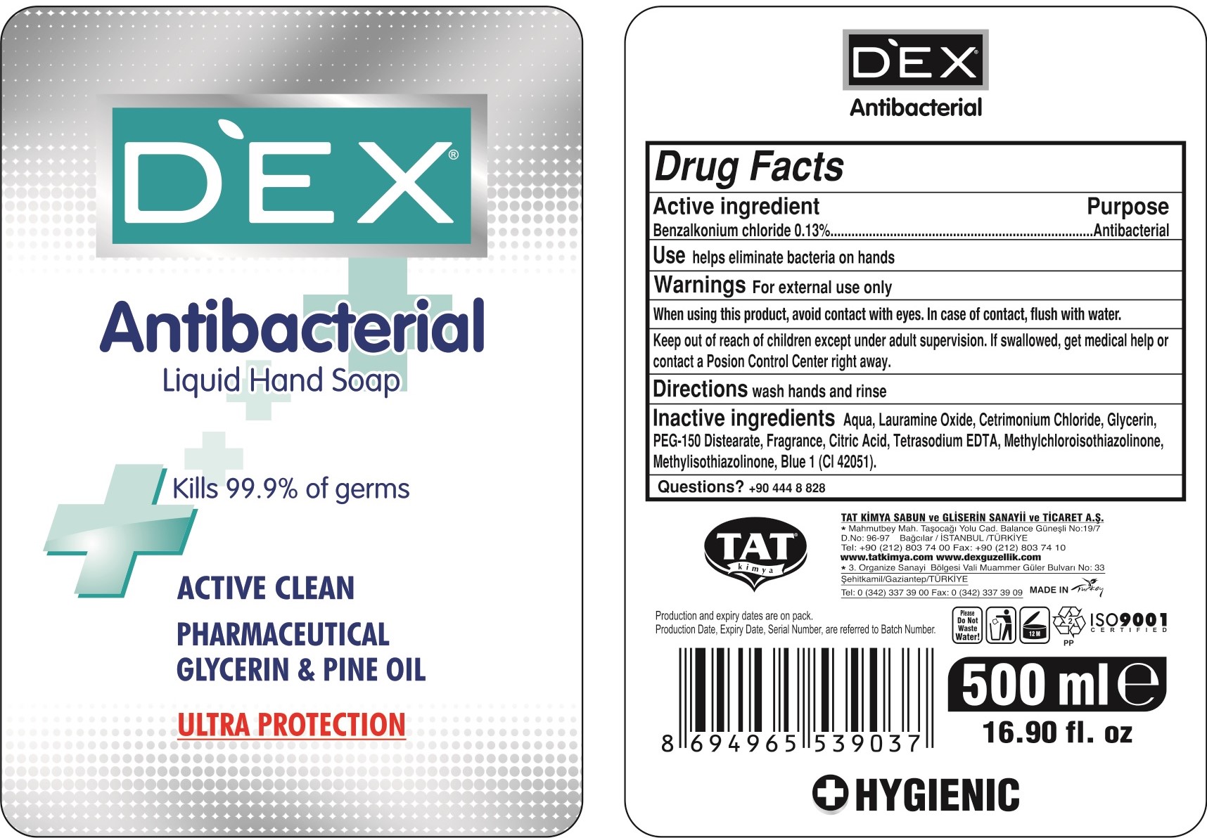 500 ml Antibacterial Liquid Soap NDC: 76964-300-01
