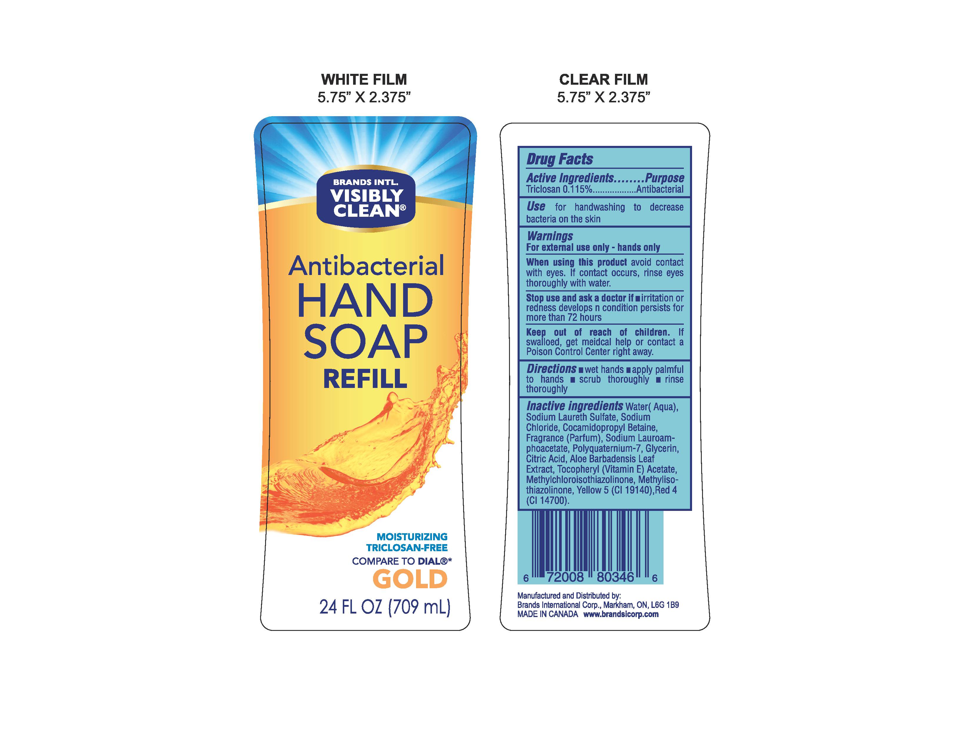 Visibly Clean Antibacterial Hand Soap Refill