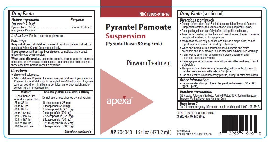 APEXA Pyrantel Pamoate Suspension - 16 fl oz