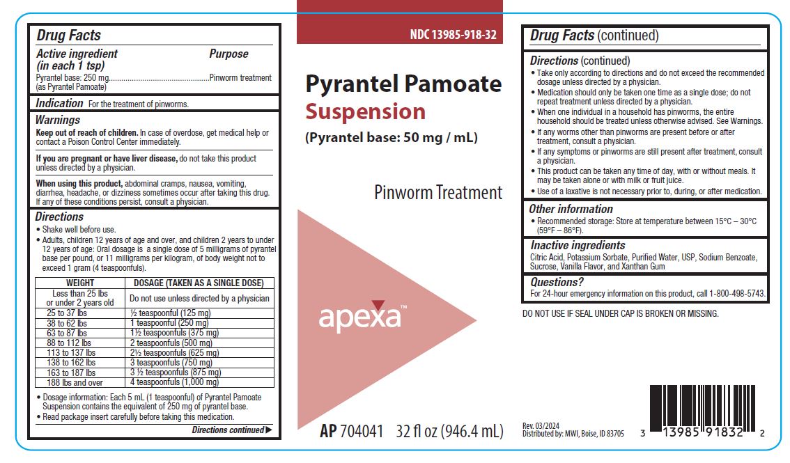 APEXA Pyrantel Pamoate Suspension - 32 fl oz