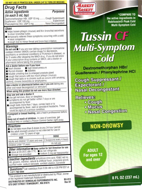 Is Tussin Cf Multi-symptom Cold safe while breastfeeding
