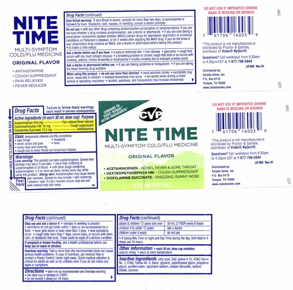 Nite-time Cold/flu Original Breastfeeding
