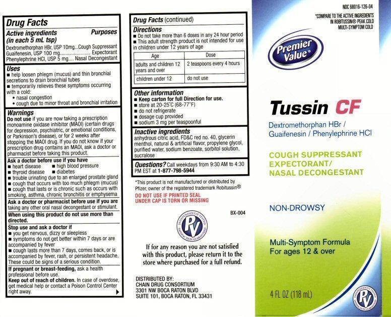 AptaPharma Tussin CF2 Label