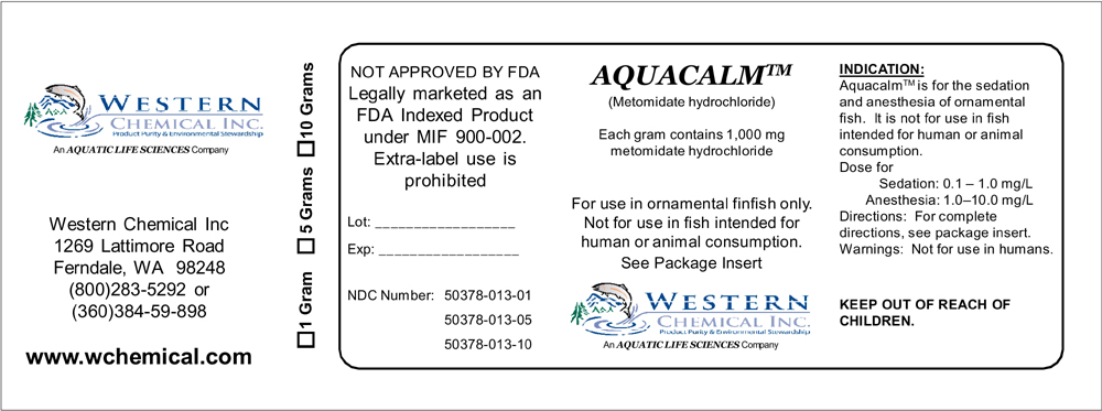 Aquacalm box label