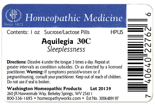 Aquilegia label example