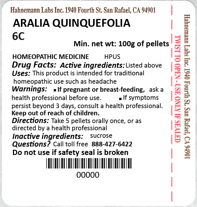 Aralia Quinquefolia 6C 100g