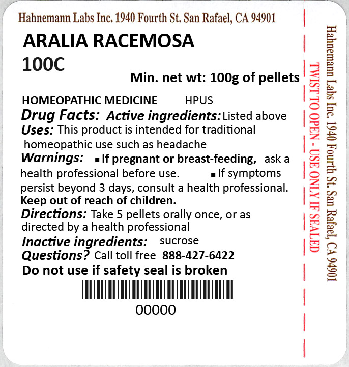 Aralia Racemosa 100C 100g