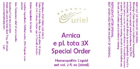 Arnica E Pl. Tota 3 Special Order Liquid Breastfeeding