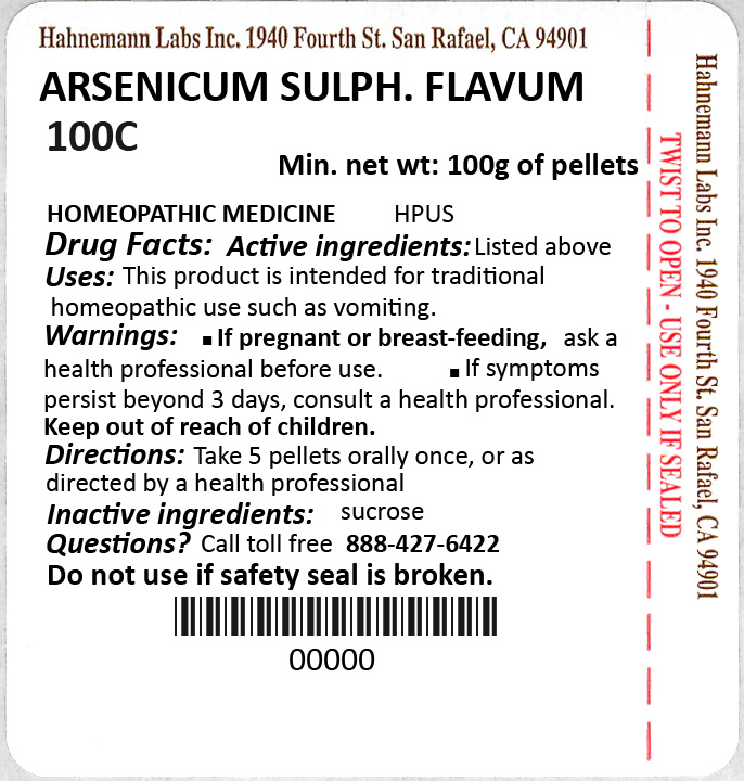 Arsenicum Sulphuratum Flavum 100C 100g