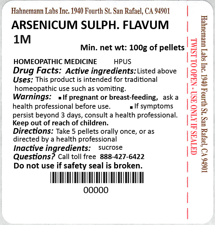 Arsenicum Sulphuratum Flavum 1M 100g