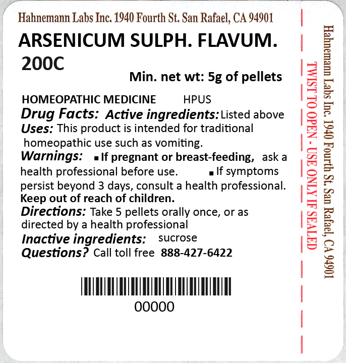 Arsenicum Sulphuratum Flavum 200C 5g