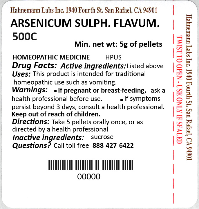 Arsenicum Sulphuratum Flavum 500C 5g