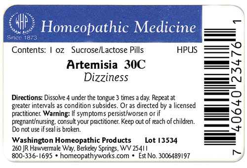 Artemisia label example