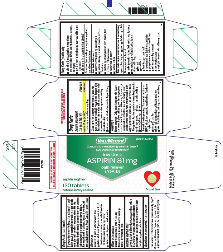 Aspirin 81 mg 120 ct