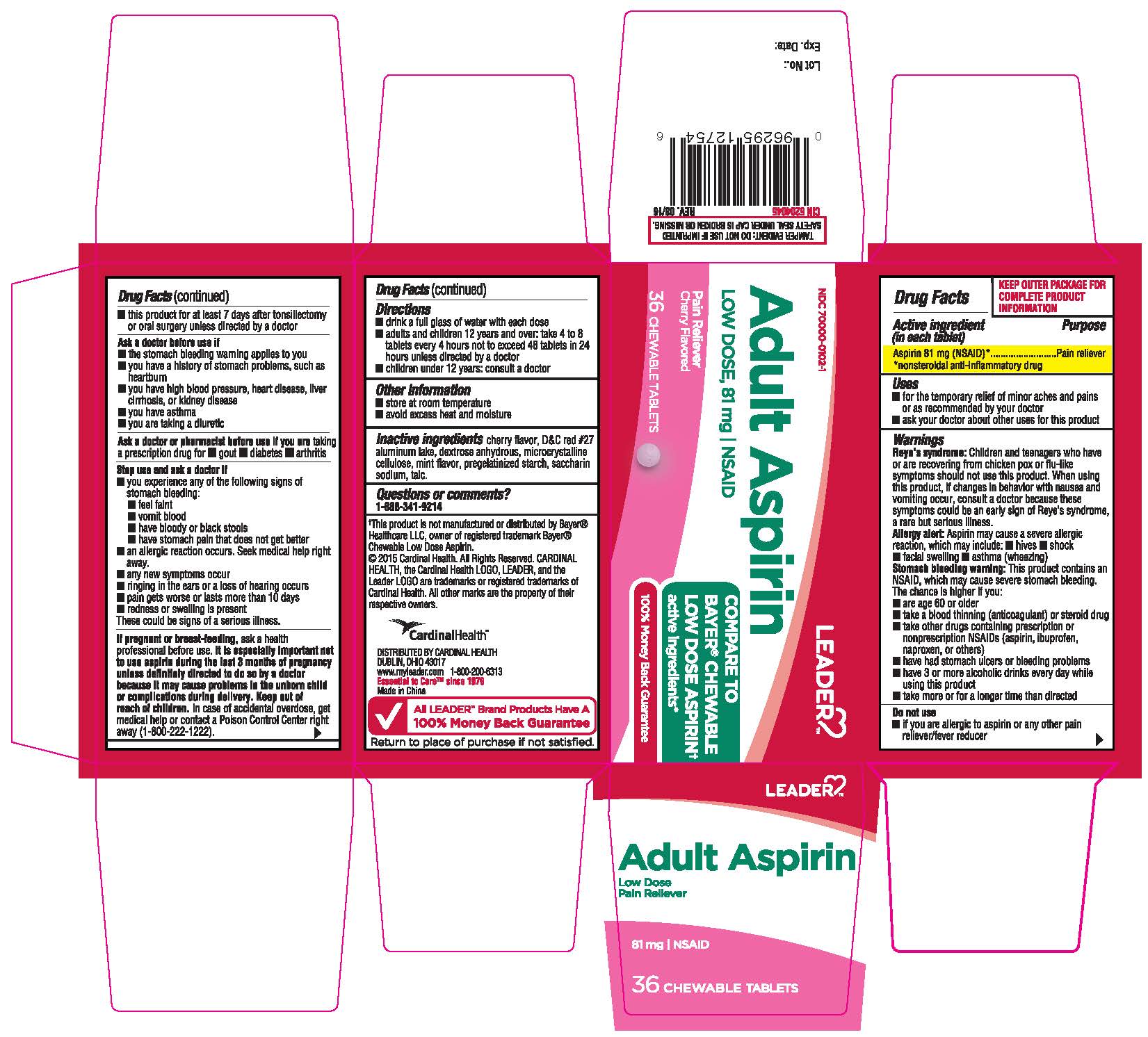 Adult Aspirin Cherry Carton