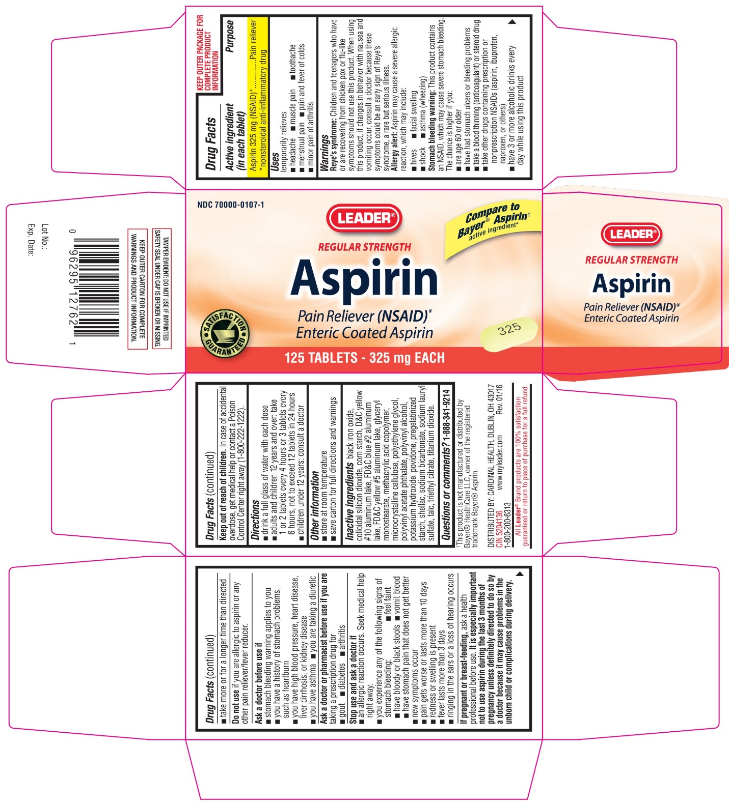 C:\Users\mcraddock\Documents\SPL\Aspirin Enteric Coated 325 mg\Aspirin Enteric Coated 325mg Carton Old Style Guide.jpg