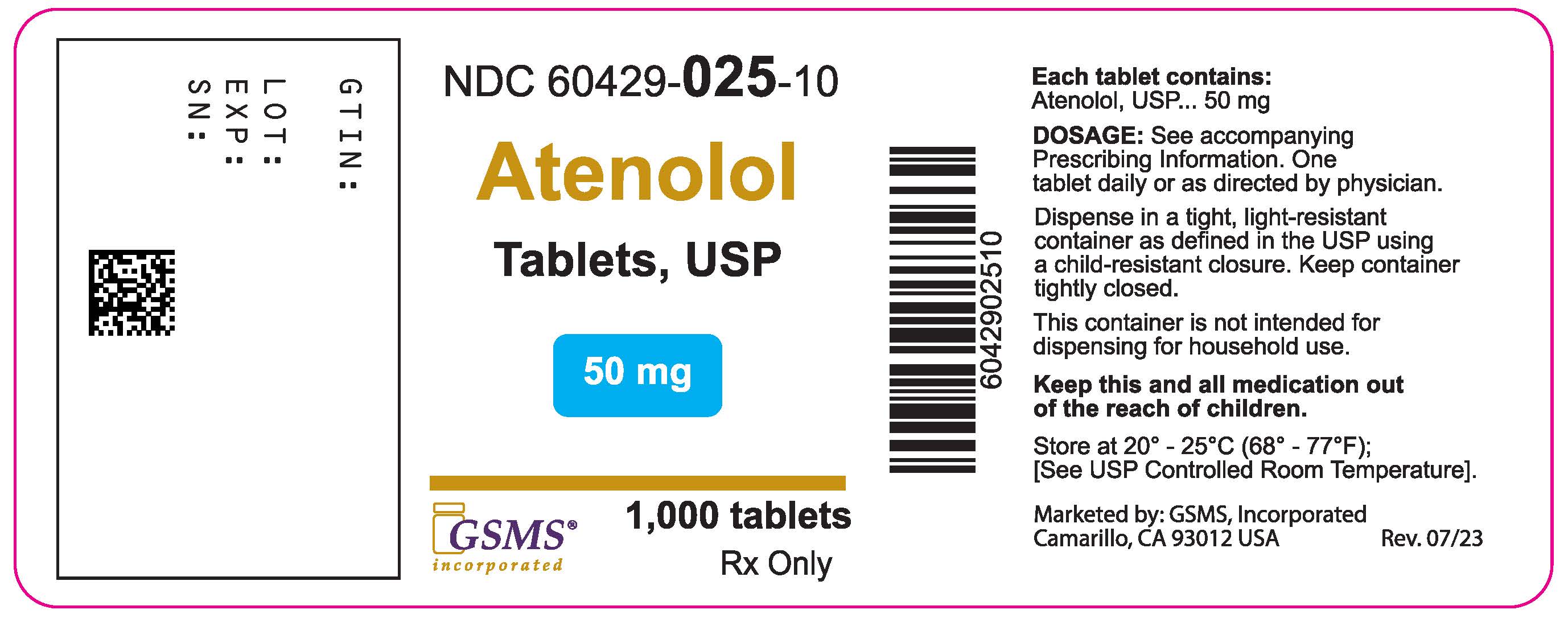 Atenolol Tablets - 60429-025-10LB - Rev 0723.jpg