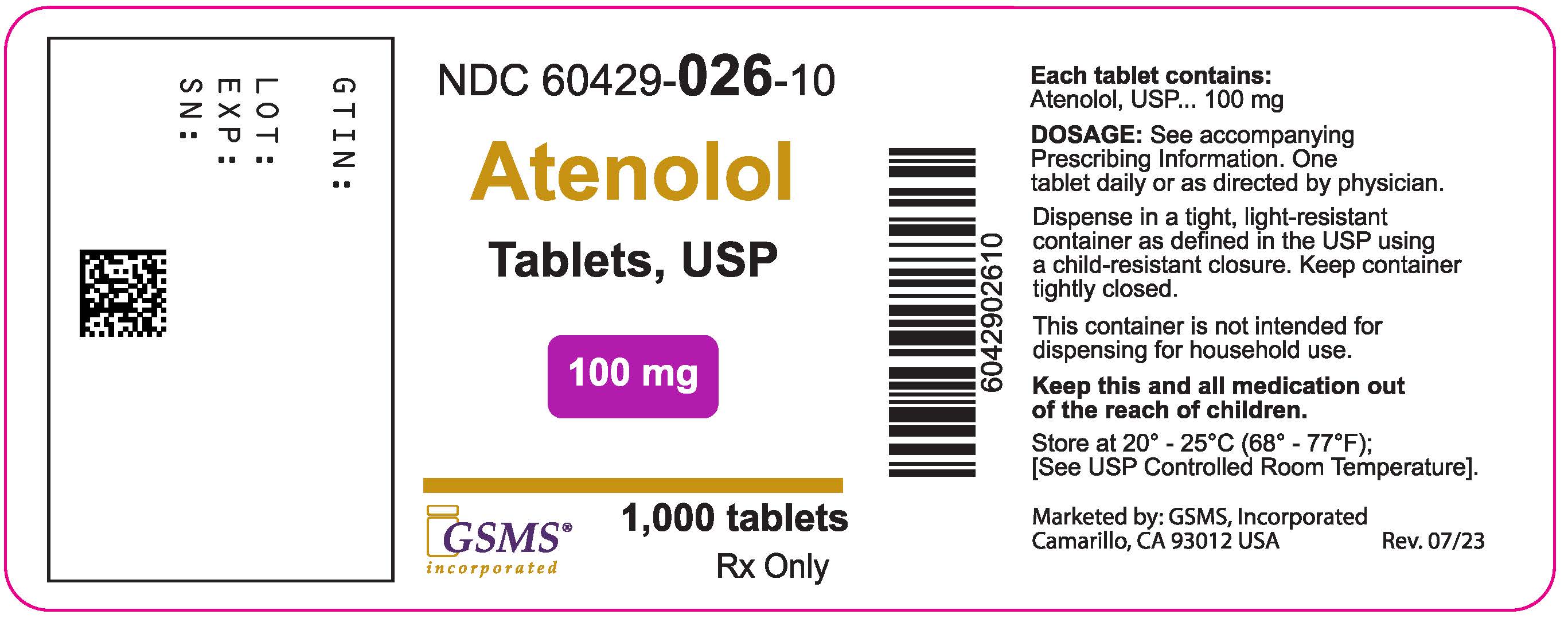 Atenolol Tablets - 60429-026-10LB - Rev 0723.jpg
